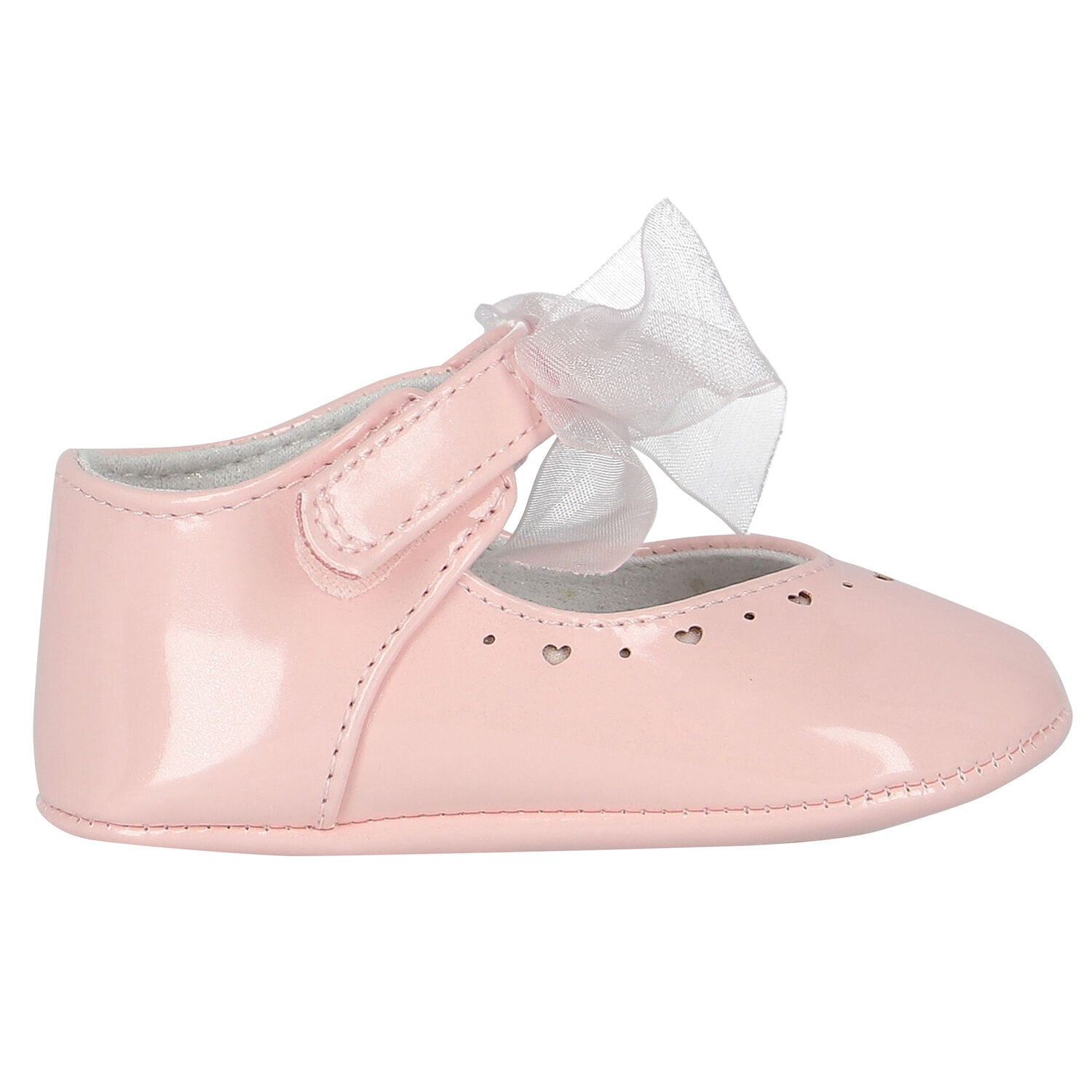 Baby Girls Pink Bow Pre Walker Shoes, 3, hi-res